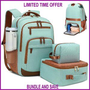 40L Travel Backpack TSA Approved Fits 17 Inch Laptop Weekender Daypack